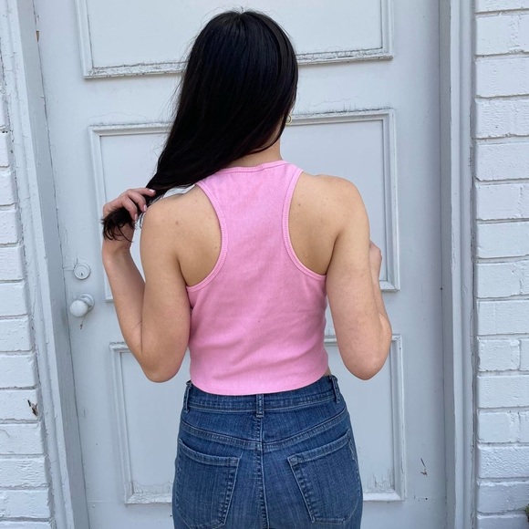 Barbie razor back cropped tank top - Picture 6 of 6